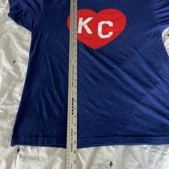 Charlie Hustle Navy KC Heart Tee unisex size medium kansas city - Picture 3 of 8